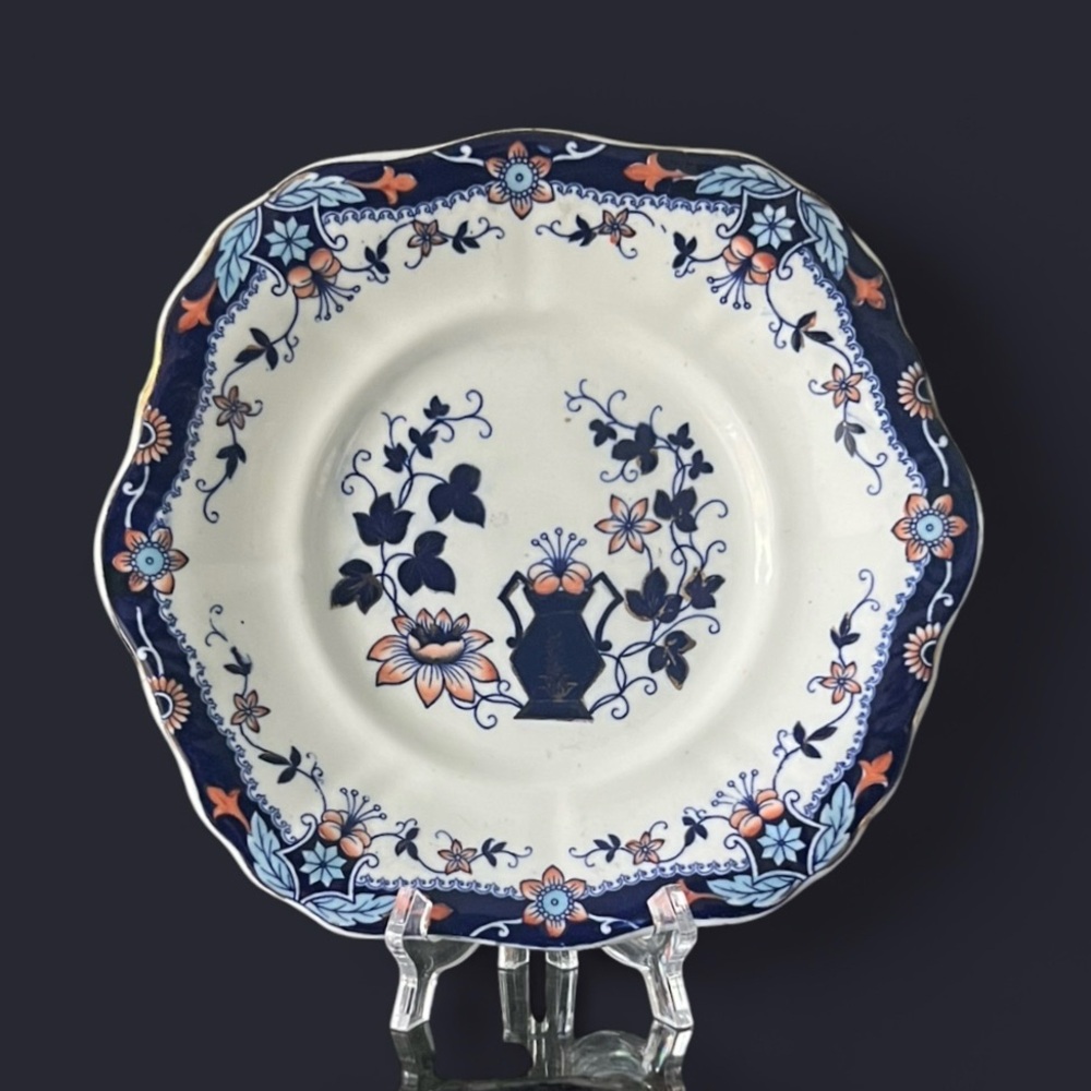 ANTIQUE 19th Century Minton Imari cabinet plate Japan